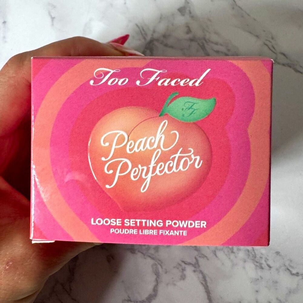 Too Faced Peach Perfector Loose Setting Powder Shine Control Golden Peach 0.5oz